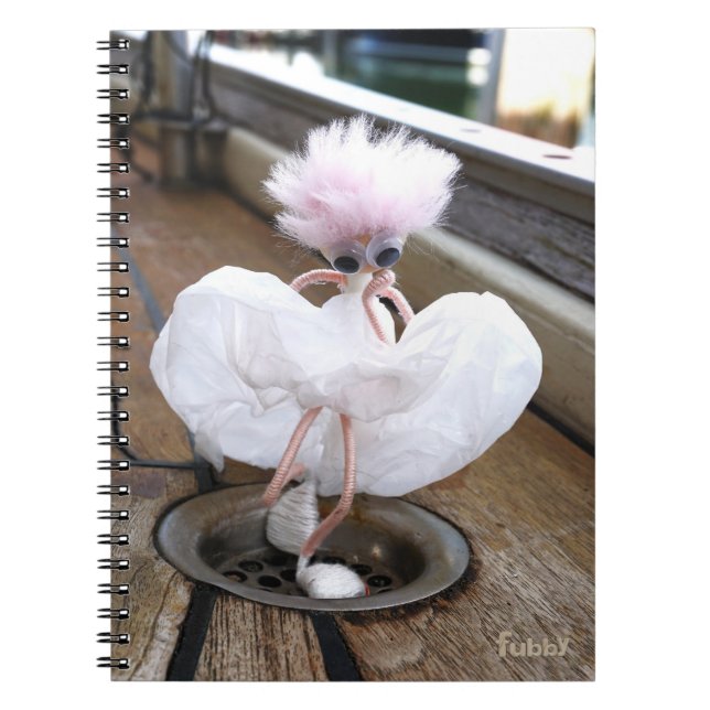 Caderno Espiral Marilyn Monroe pose in Witte rok door fubby. (Frente)