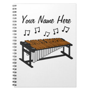 Caderno Espiral Marimba Percussion Professora Percussionista Perso