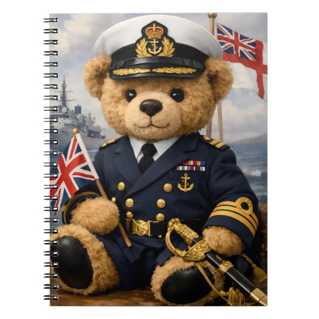 Caderno Espiral Marinha Real Richard (Frente)
