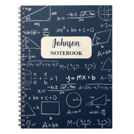 Caderno Espiral Marinho Matemática Amplia Geek de Matemática