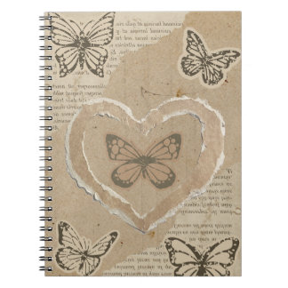 Caderno Espiral mariposas de papel
