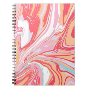 Caderno Espiral mármore abstrato líquido ou fundo de tendência 