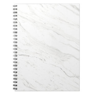 Caderno Espiral Mármore branco