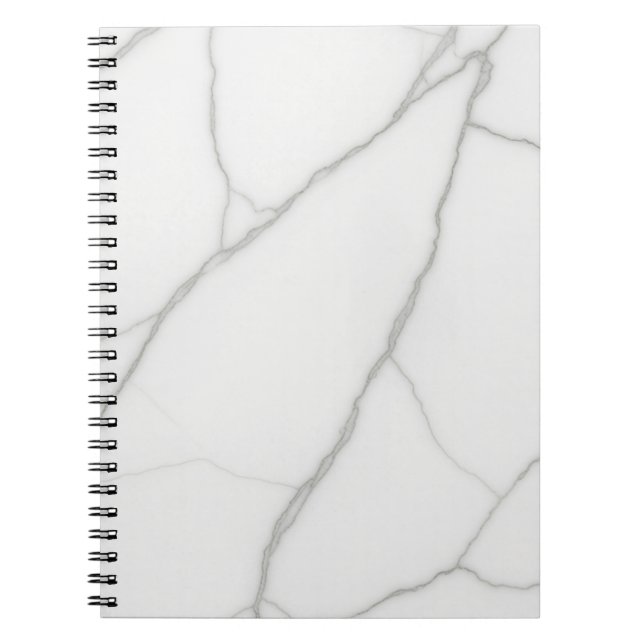 Caderno Espiral Mármore Branco (Frente)