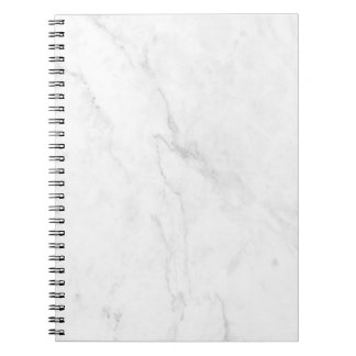 Caderno Espiral Mármore Branco