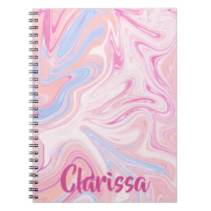 Caderno Espiral Mármore cor-de-rosa-rosa-rosa-cor-de-rosa-Elegante