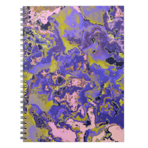 Caderno Espiral Mármore Radioativo