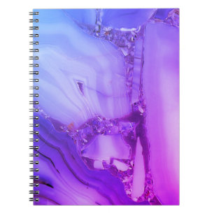 Caderno Espiral Mármore Roxo Exótico