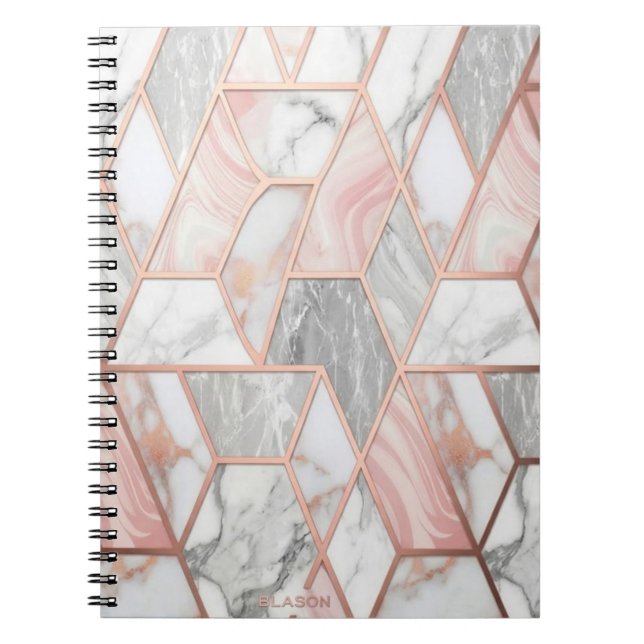 Caderno Espiral Mármore Visual Clássico (Frente)