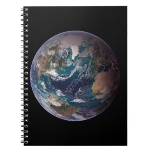 Caderno Espiral Mármores Azuis Gêmeos - Oeste - Terra Planeta