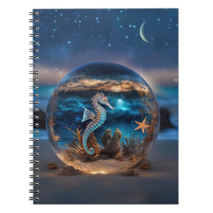 Caderno Espiral Marmostarda surreal Ocean Beach