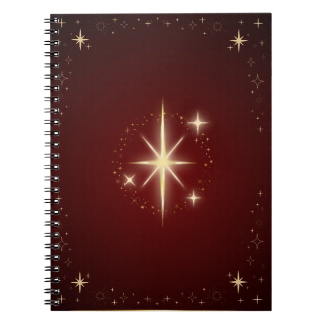 Caderno Espiral Maroon Star (Frente)