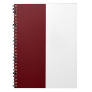Caderno Espiral Maroon & White CUSTOM
