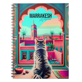 Caderno Espiral Marrakech Marrocos Cat Viagem Turismo Souvenir