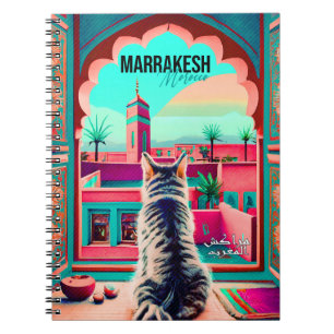 Caderno Espiral Marrakech Marrocos Cat Viagem Turismo Souvenir