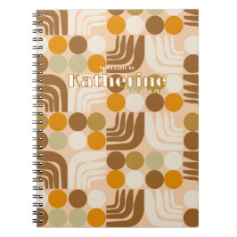 Caderno Espiral Marrom Claro Boêmio