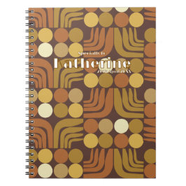 Caderno Espiral Marrom Escuro Boêmio