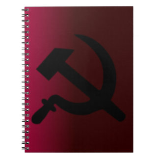 Caderno Espiral Martelo e foice