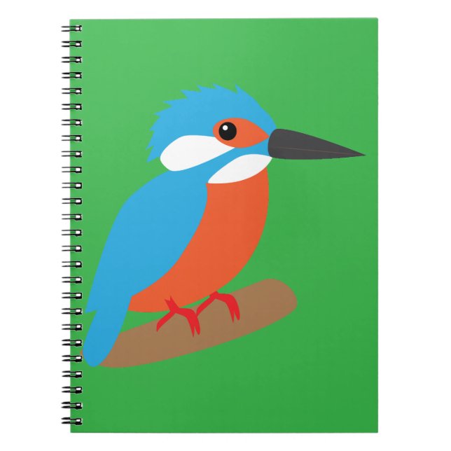 Caderno Espiral Martim-pescador (Frente)