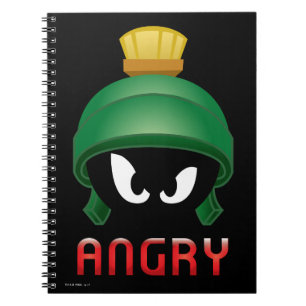 Caderno Espiral MARVIN, O Emoji Irritado MARTIAN™