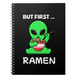 Caderno Espiral Mas primeiro Ramen diverte Alienígena