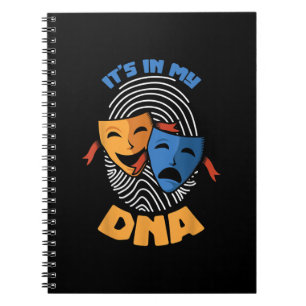 Caderno Espiral Máscara De Teatro Está No Meu DNA Musical Lover Fi