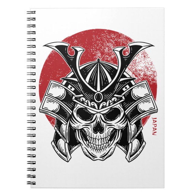 Caderno Espiral Máscara Oni / Oni Mask Notebook (Frente)