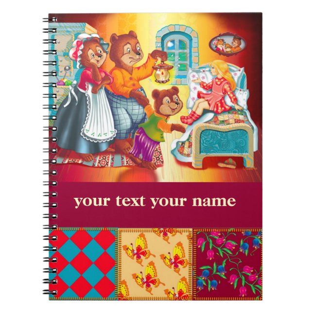 Caderno Espiral Masha e 3 ursos (Frente)