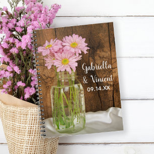 Caderno Espiral Mason Jar e Daisies Barn Boest Book