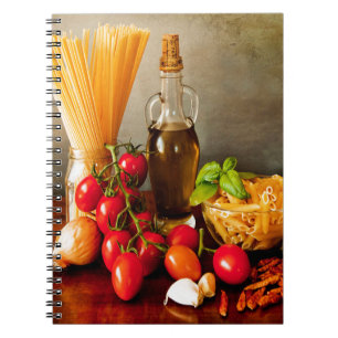 Caderno Espiral Massas alimentícias italianas