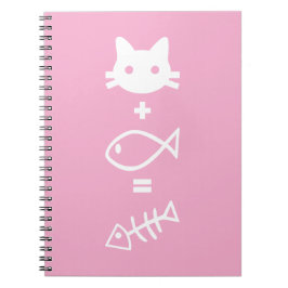 Caderno Espiral Matemática de gatos