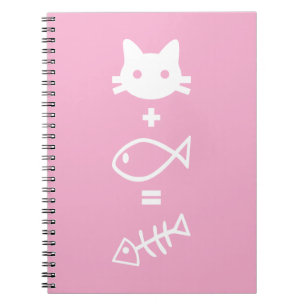 Caderno Espiral Matemática de gatos
