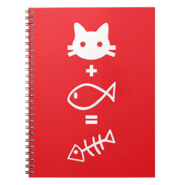 Caderno Espiral Matemática de gatos
