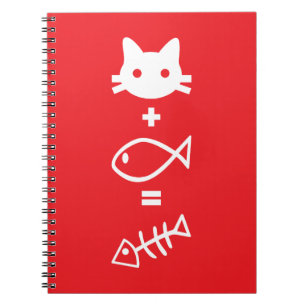 Caderno Espiral Matemática de gatos
