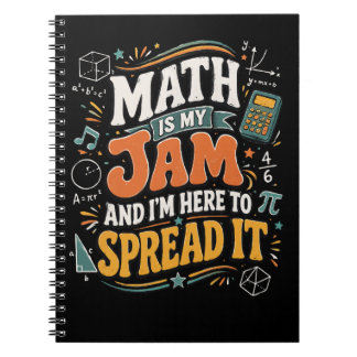 Caderno Espiral Matemática é Minha Paixão Estou Aqui para Comparti