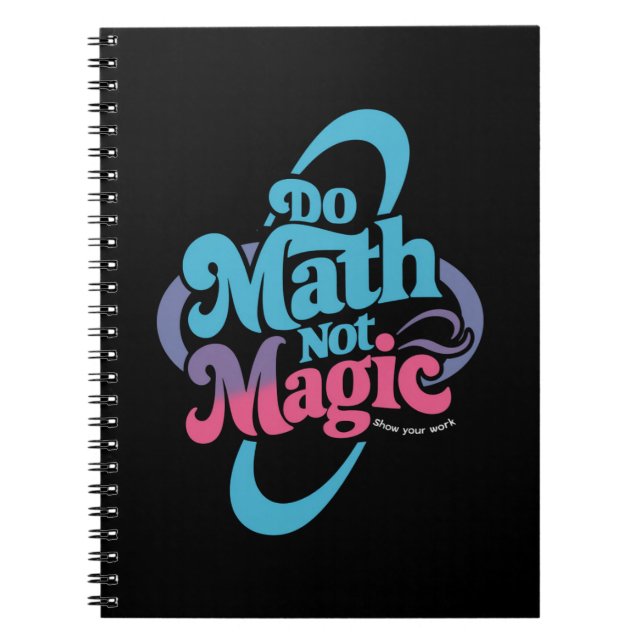 Caderno Espiral Matemática não é amante mágico de matemática (Frente)