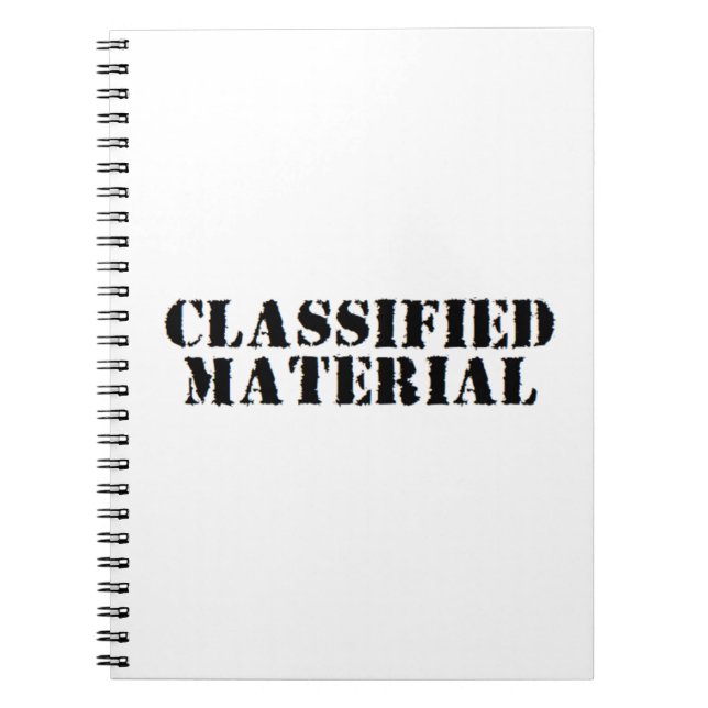 Caderno Espiral material classificado (Frente)