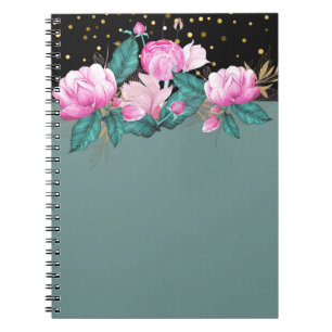 Caderno Espiral Material de escritório para eventos planos cor-de-