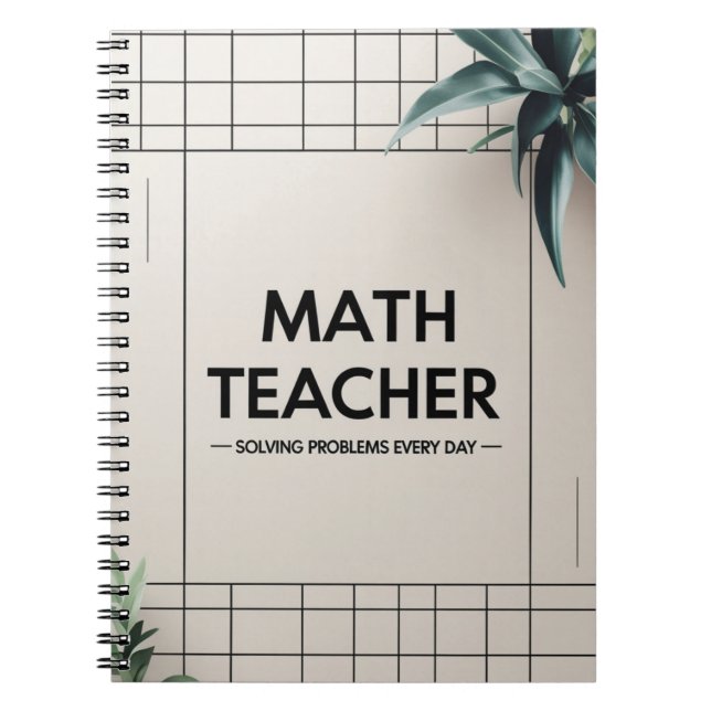 Caderno Espiral Math Teacher (Frente)