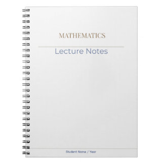 Caderno Espiral Mathematics Notebook – Minimal Academic Edition