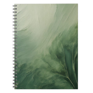 Caderno Espiral Matizes de notebook Abstrato verde
