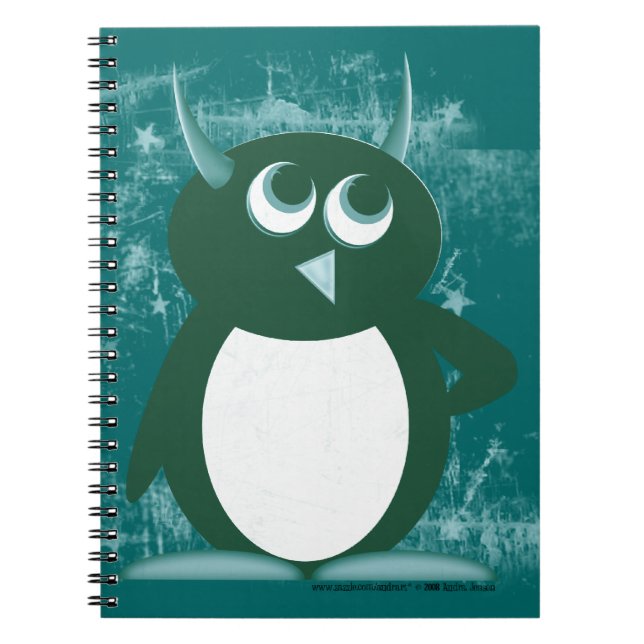 Caderno Espiral Mau Penguin™ (Frente)