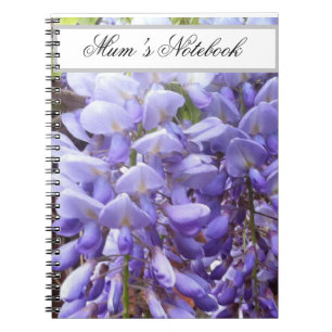 Caderno Espiral Mauve, Notebook Purple Wisteria