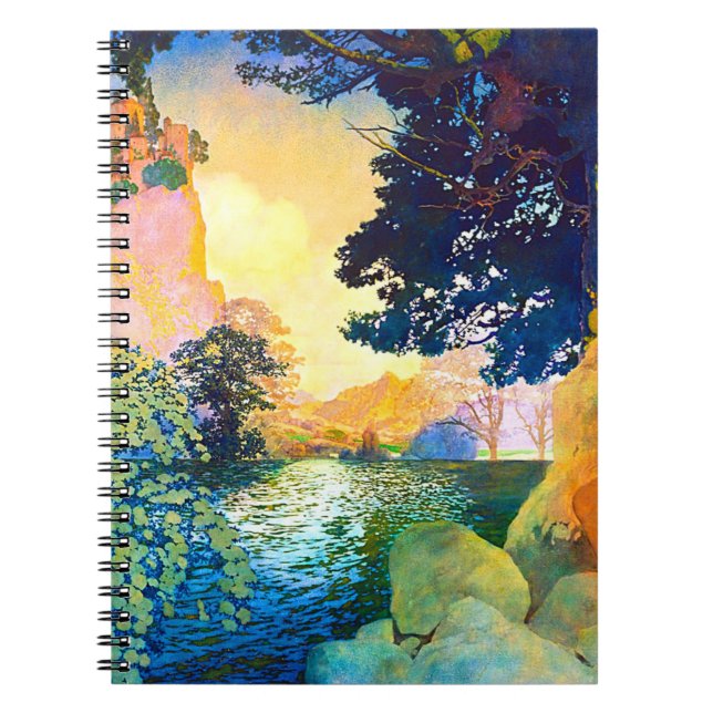 Caderno Espiral Maxfield Parrish Dream Castle (Frente)