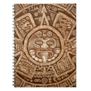 Caderno Espiral Maya Tribal Pagan: Textura Ornamental