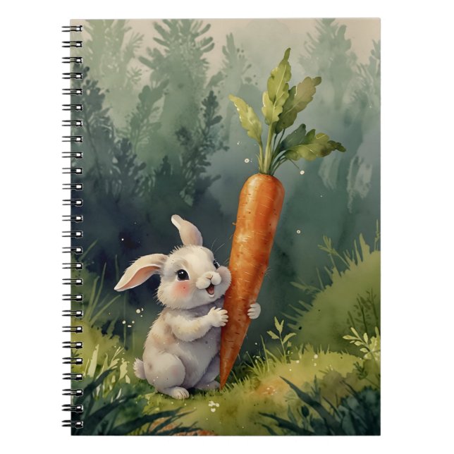 Caderno Espiral Meadow Bunny Dreams: Notebook Whimsical (Frente)