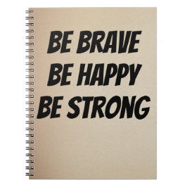 Caderno Espiral Meaningful Motivational Positive Quote