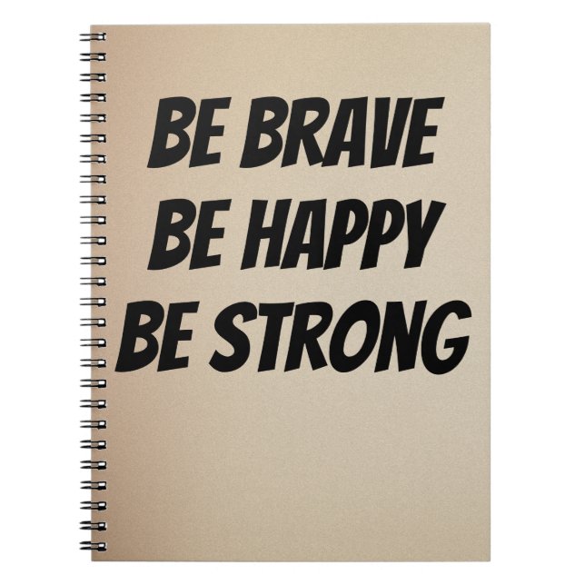 Caderno Espiral Meaningful Motivational Positive Quote (Frente)