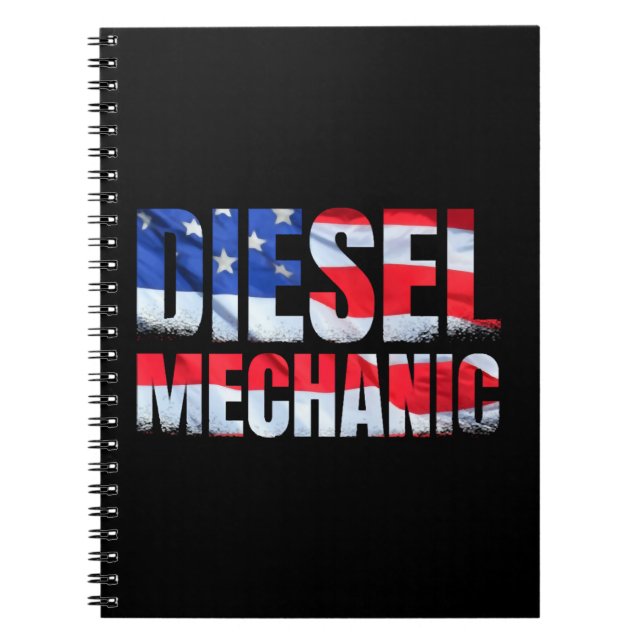 Caderno Espiral Mecânica Diesel Americana Diesel Mecânica (Frente)