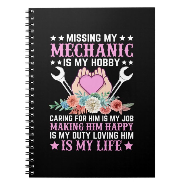 Caderno Espiral Mecânica É Minha Vida (Frente)
